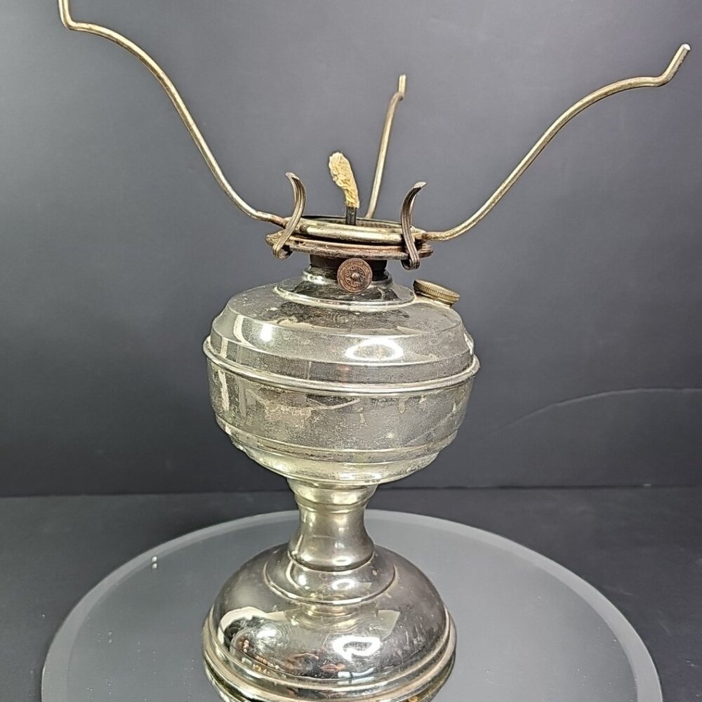 Vintage Oil Lamp Untested, No Chimney/Glass With Burner 682